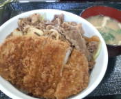 なか卯、カツ牛丼_e0024918_1352822.jpg
